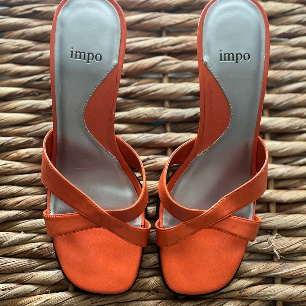 Impo Orange Sandals with Cushioned Strap